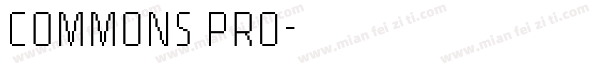 COMMONS PRO字体转换